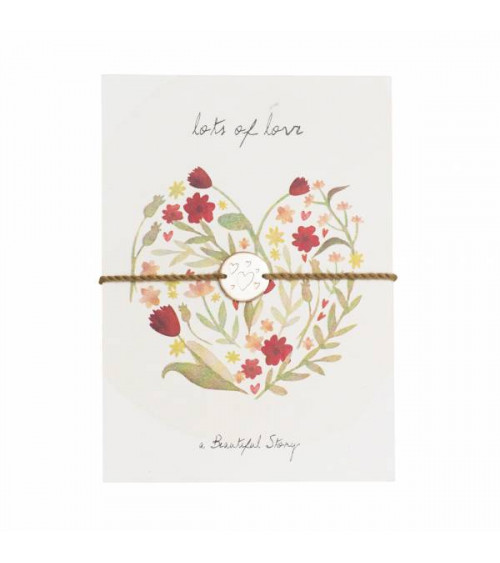 A Beautiful Story Jewelry Postcard Floral