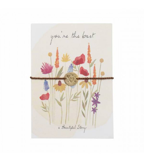 A Beautiful Story Jewelry Postcard Flower Field