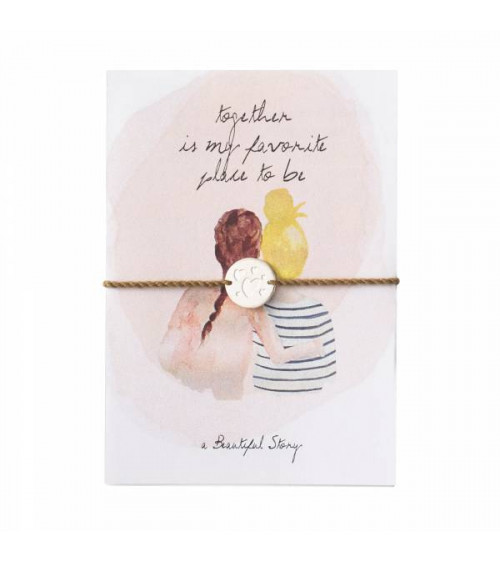 A Beautiful Story Jewelry Postcard Two Friends