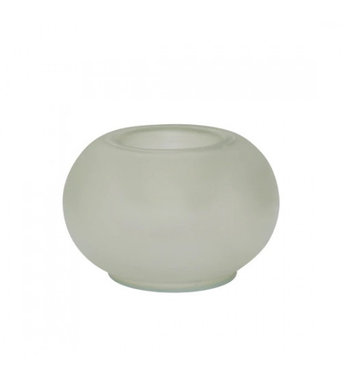 Urban Nature Culture Tealight holder recycled glass Bubble, Sea foam