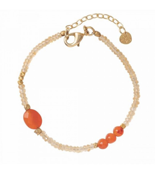 A Beautiful Story Sweet Citrine gold plated bracelet