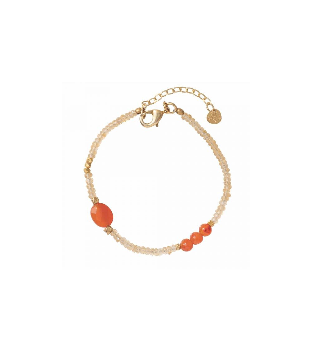 A Beautiful Story Sweet Citrine gold plated bracelet