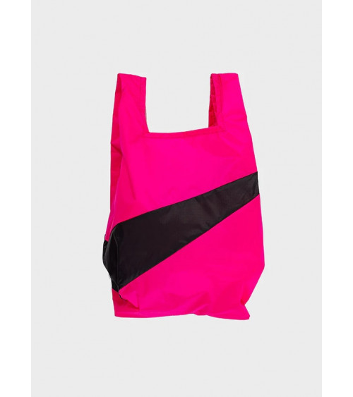 Susan Bijl The New Shopping Bag Pretty Pink & Black Medium