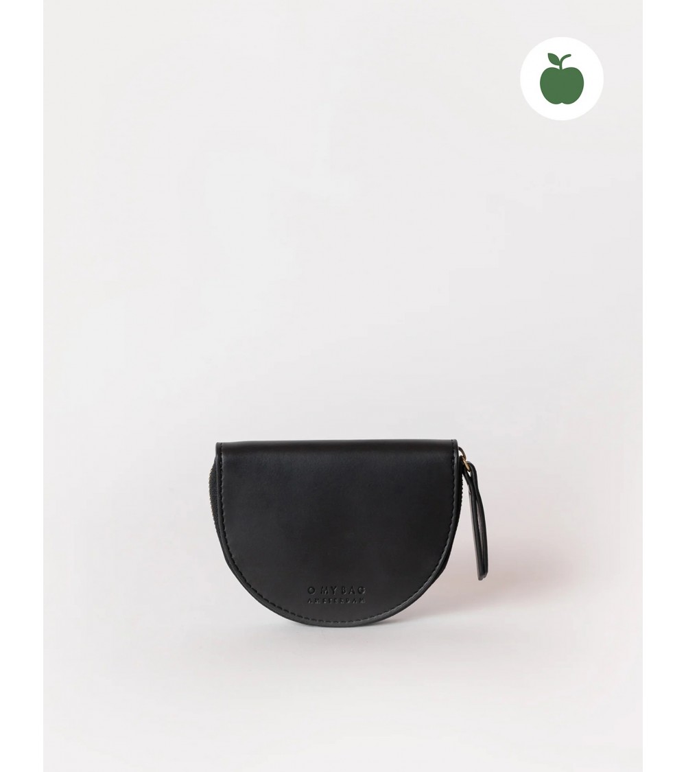 O My Bag Laura Coin Portemonnee- Black Apple Leather
