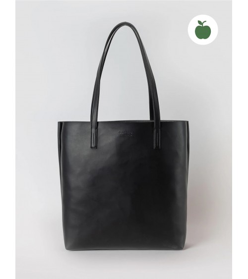 O My Bag Shopper Georgia - Black Apple Leather