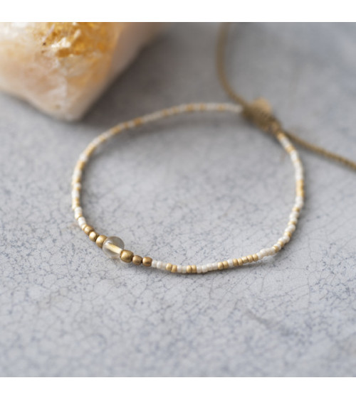 A Beautiful story Iris Citrine Gold bracelet