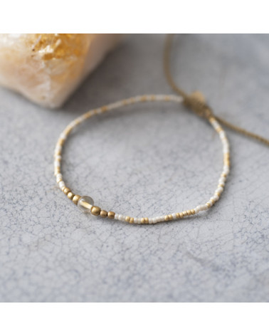 A Beautiful story Iris Citrine Gold bracelet