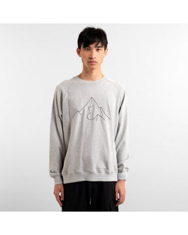 Dedicated Sweatshirt Malmoe Mountain Grey Melange