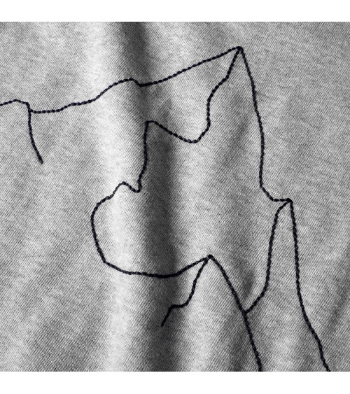 Dedicated Sweatshirt Malmoe Mountain Grey Melange