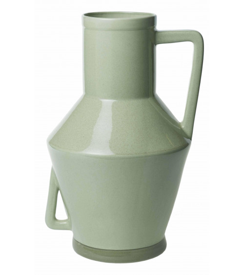 Return to Sender Vase With Handle Light Green Large