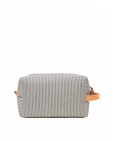O My Bag Ted Make Up Bag striped fabric